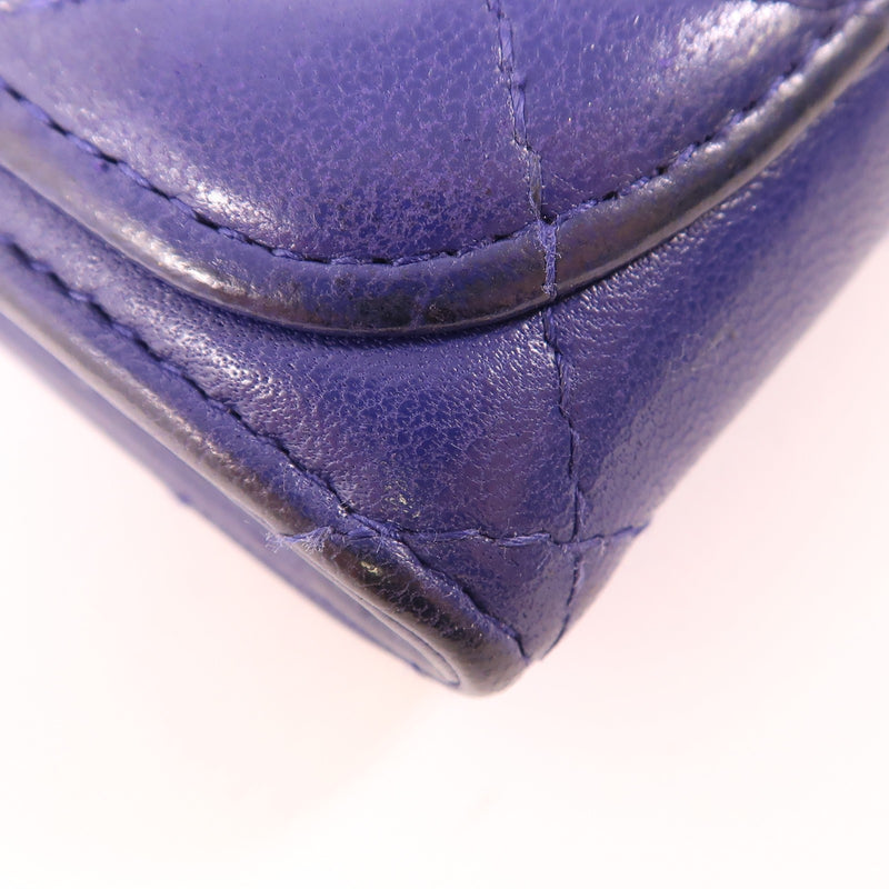 Chanel Cc Shw Card Case Lambskin Leather