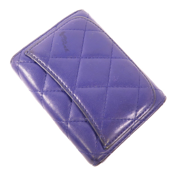 Chanel Cc Shw Card Case Lambskin Leather