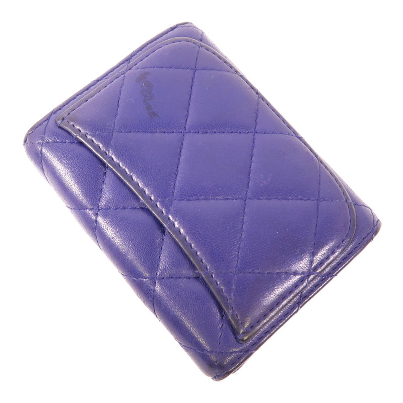 Chanel Cc Shw Card Case Lambskin Leather