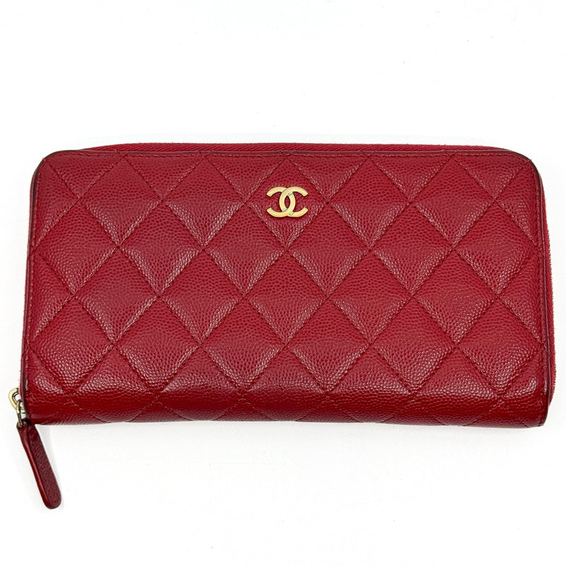 Chanel Matelasse Caviar Skin Round Zippy
