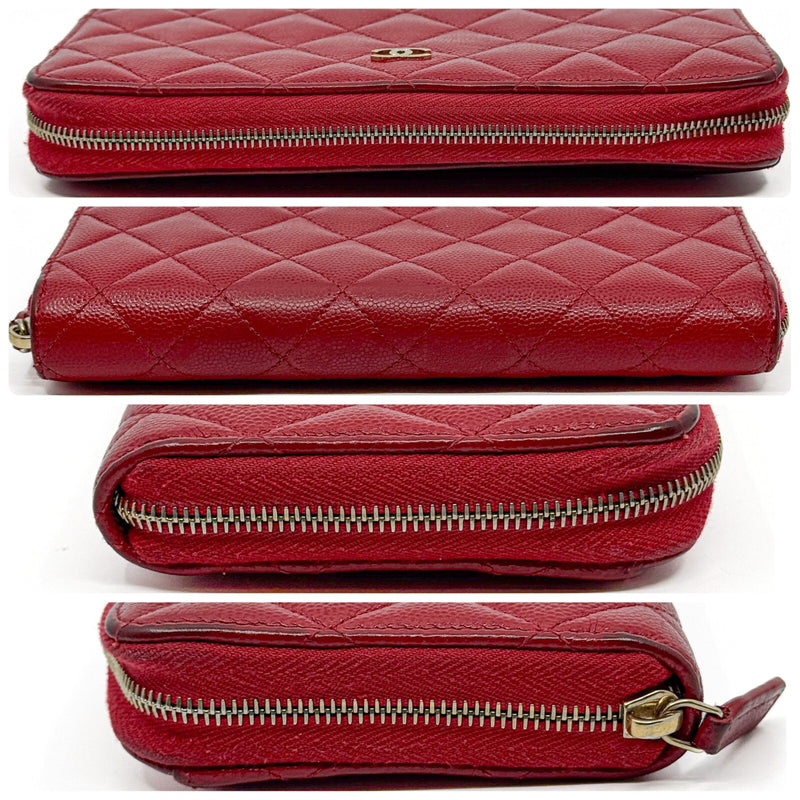 Chanel Matelasse Caviar Skin Round Zippy