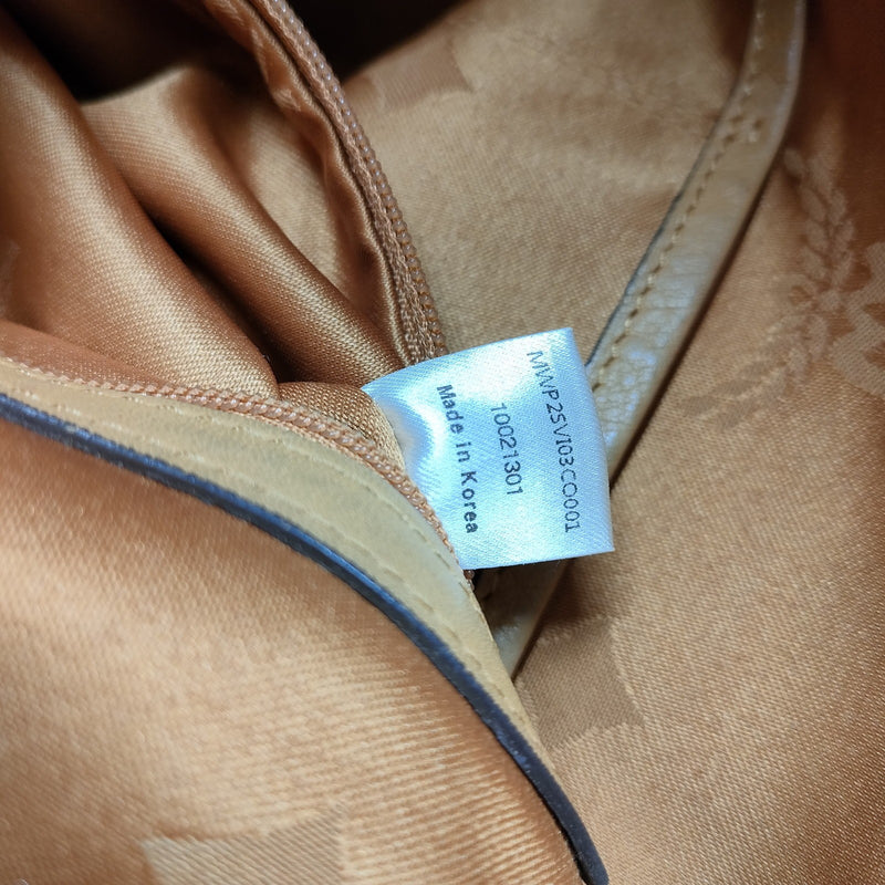 Mcm Hand Bag Brown Pvc