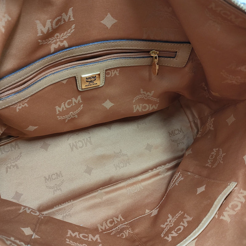 Mcm Hand Bag Brown Pvc