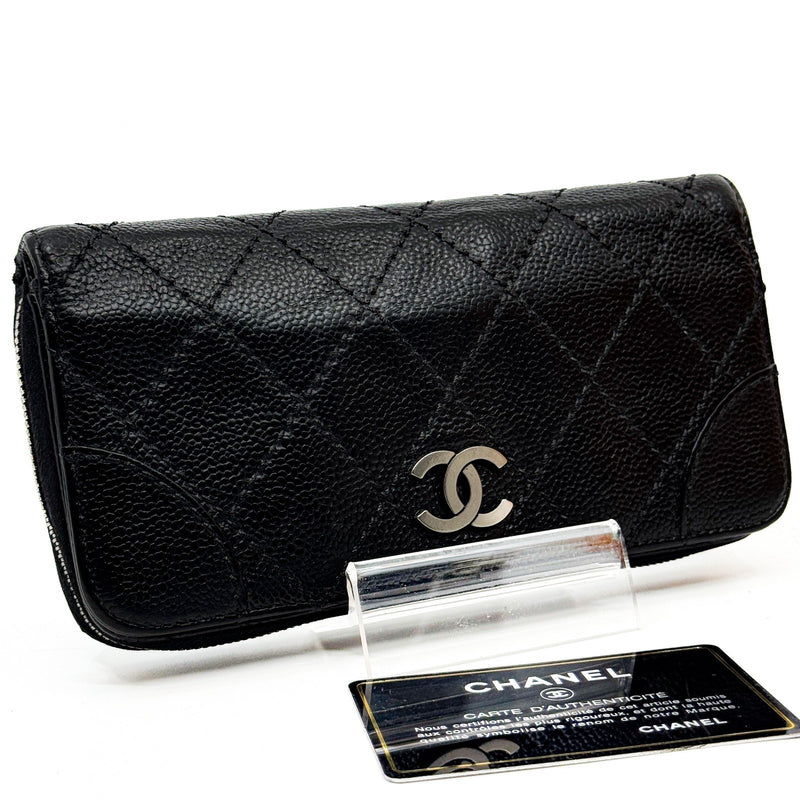 Chanel Wild Stitch Zippy Long Wallet