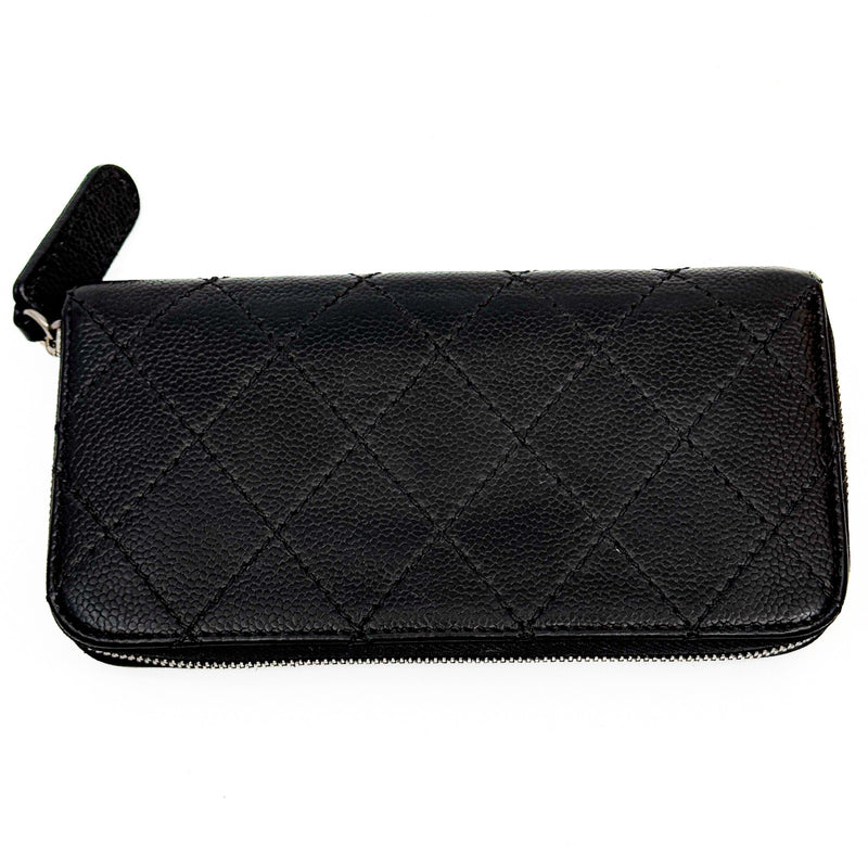 Chanel Wild Stitch Zippy Long Wallet