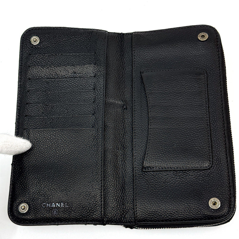 Chanel Wild Stitch Zippy Long Wallet