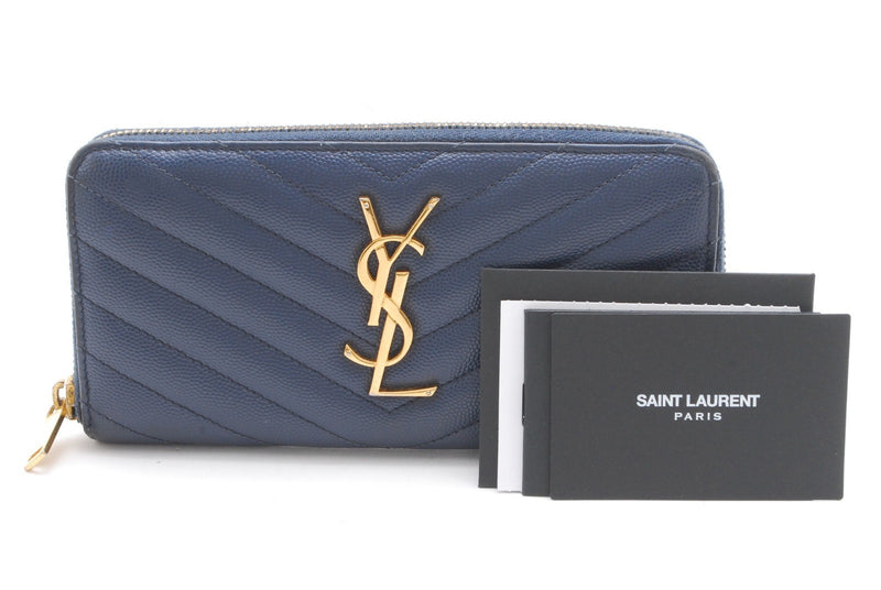Saint Laurent Zippy Wallet Purse Ysl