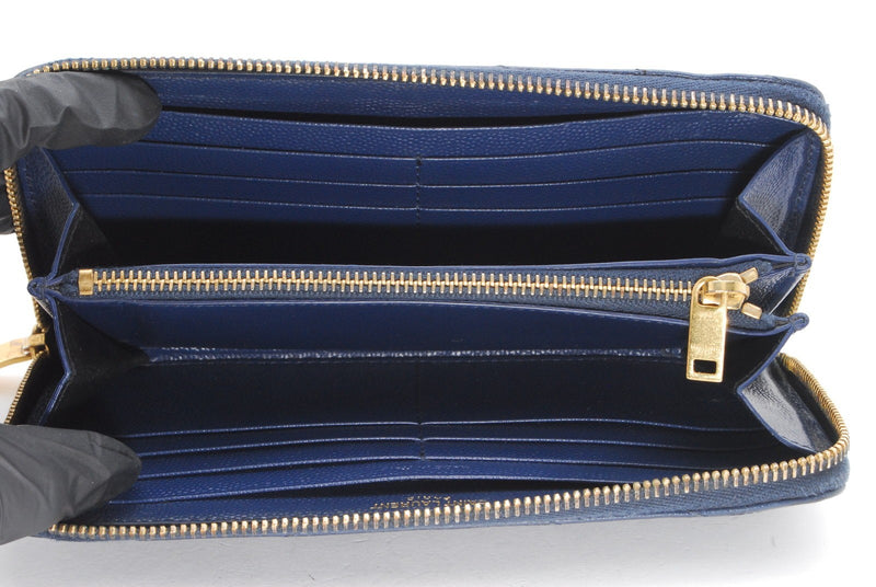 Saint Laurent Zippy Wallet Purse Ysl