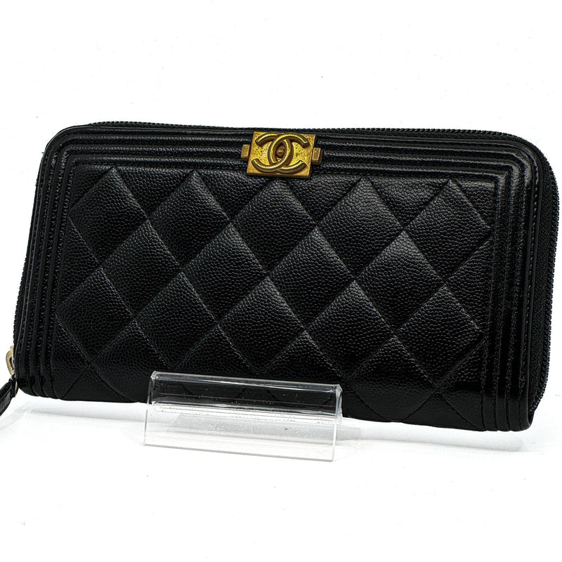 Chanel Matelasse Boy Zip Around Long