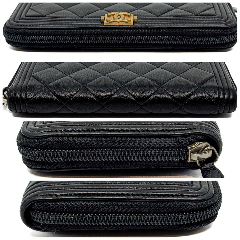 Chanel Matelasse Boy Zip Around Long