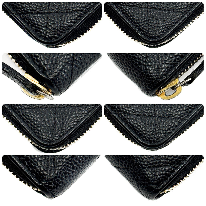 Chanel Matelasse Caviar Skin Round Zippy