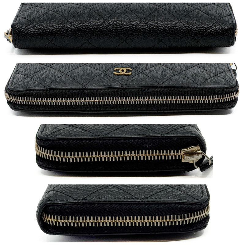 Chanel Matelasse Caviar Skin Round Zippy