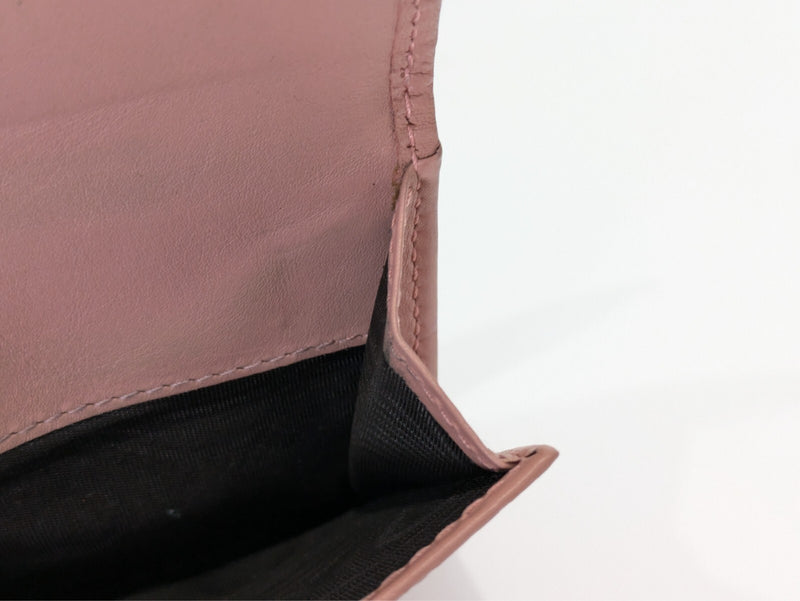 Gucci Micro Sima Leather Wallet Pink