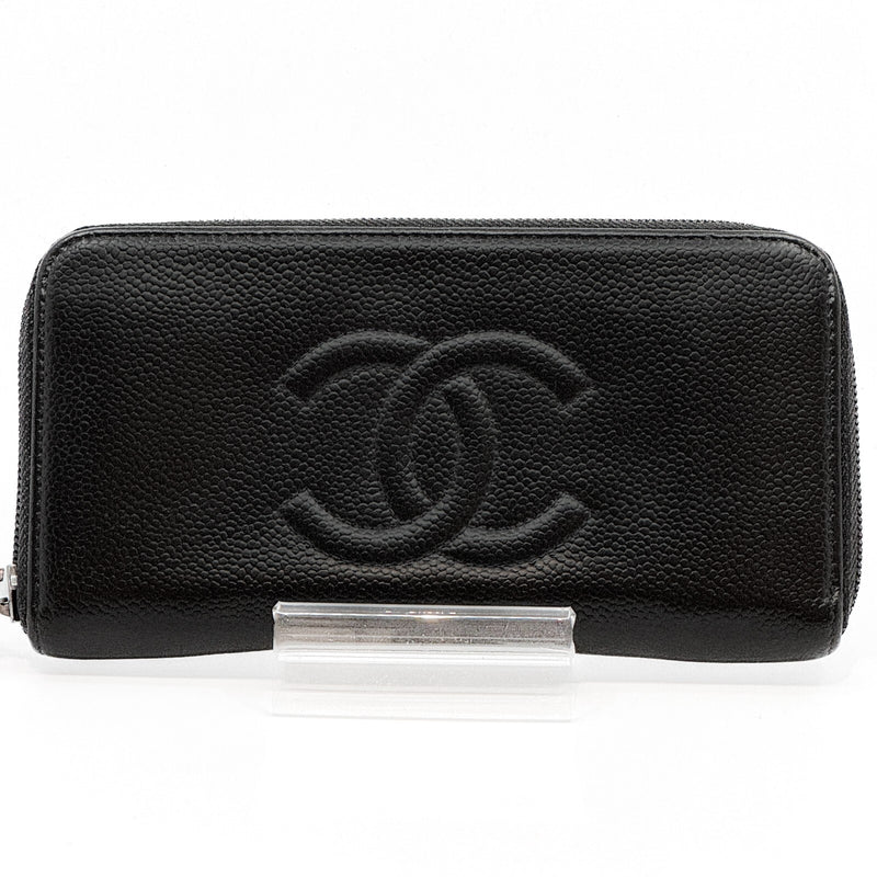 Chanel Coco Mark Round Zipper Long