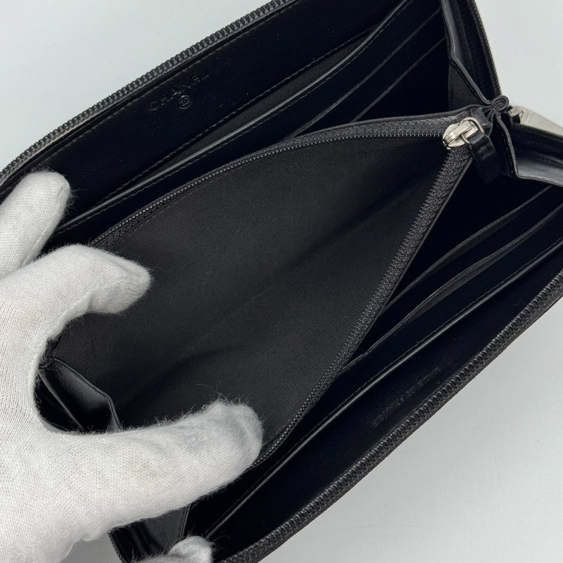 Chanel Coco Mark Round Zipper Long