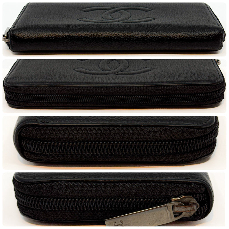 Chanel Coco Mark Round Zipper Long