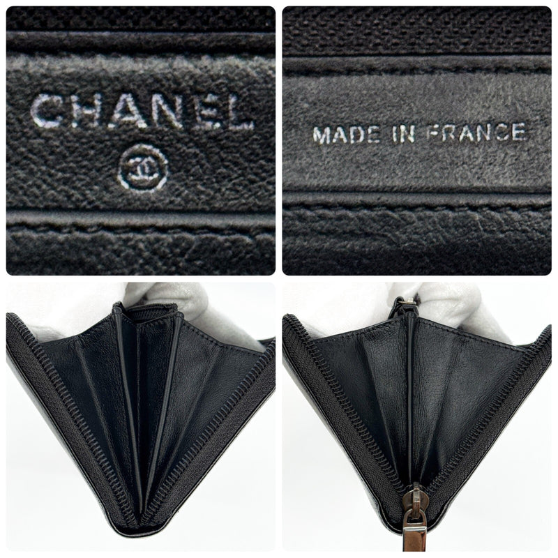 Chanel Coco Mark Round Zipper Long