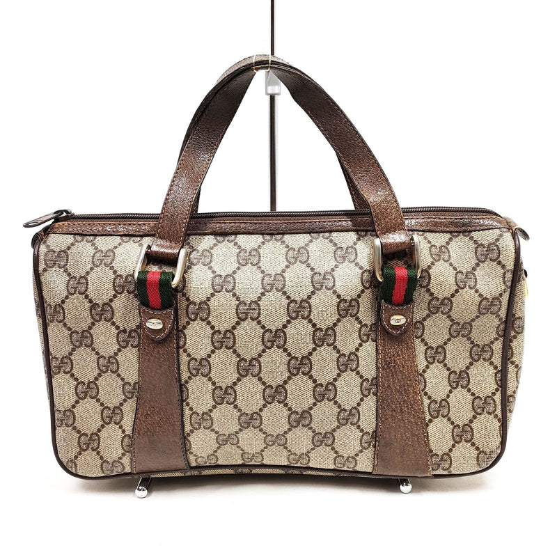 Vintage Gucci Hand Bag Sherry Line Brown