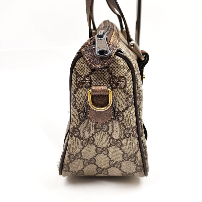 Vintage Gucci Hand Bag Sherry Line Brown