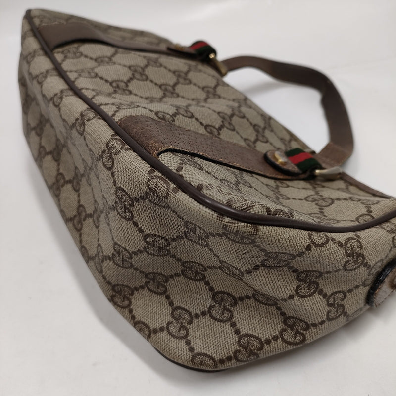 Vintage Gucci Hand Bag Sherry Line Brown