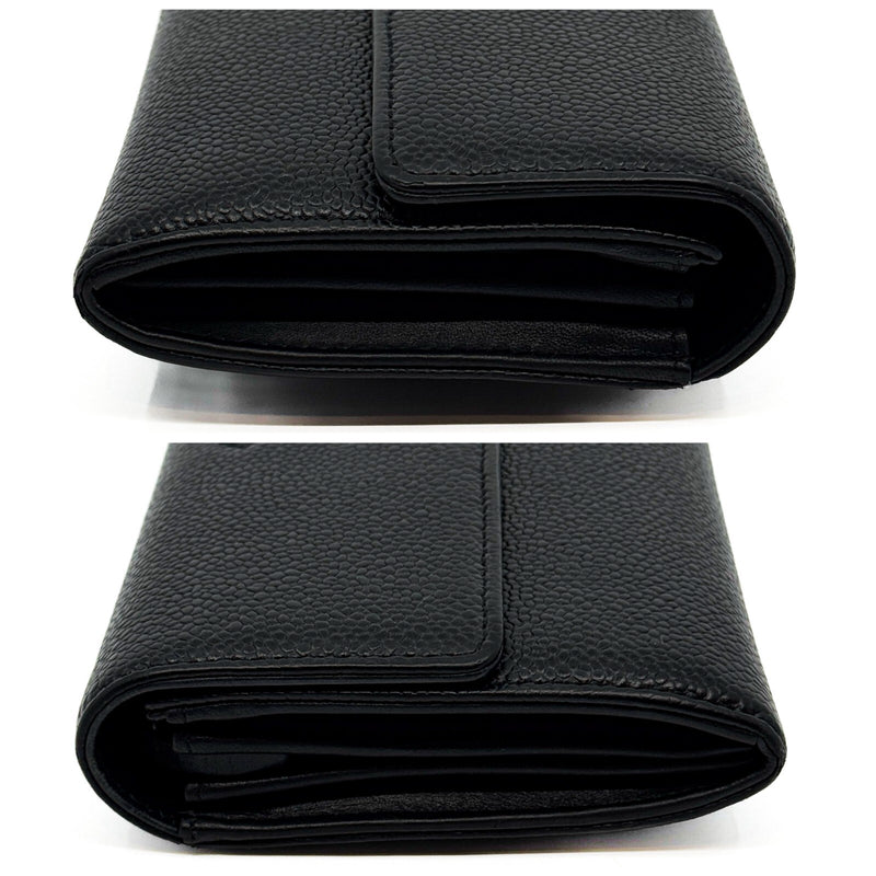 Chanel Coco Mark Caviar Skin Flap Long