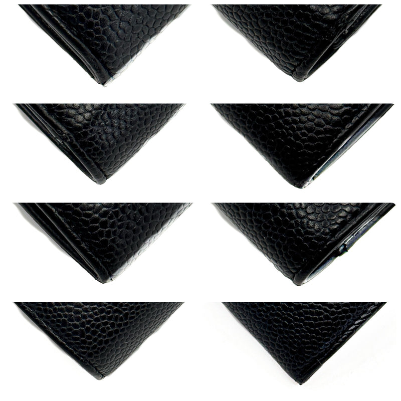 Chanel Coco Mark Caviar Skin Flap Long