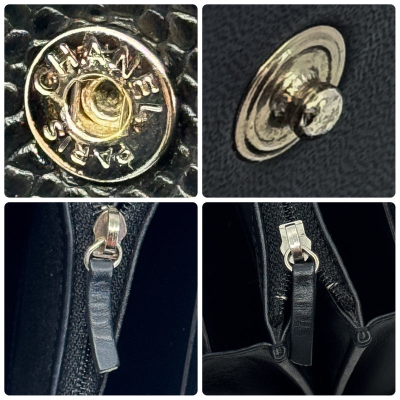 Chanel Coco Mark Caviar Skin Flap Long