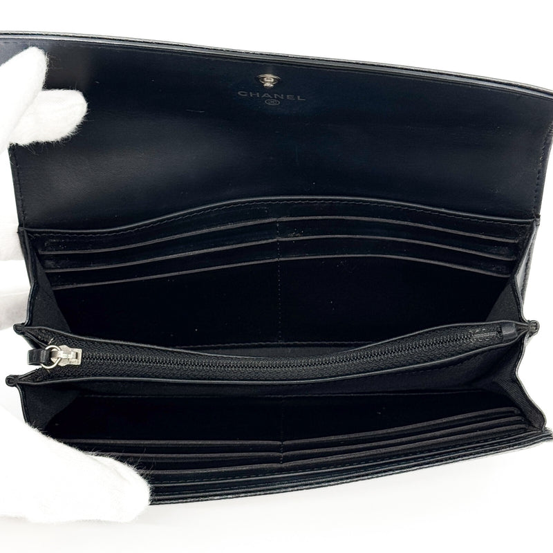 Chanel Coco Mark Caviar Skin Flap Long