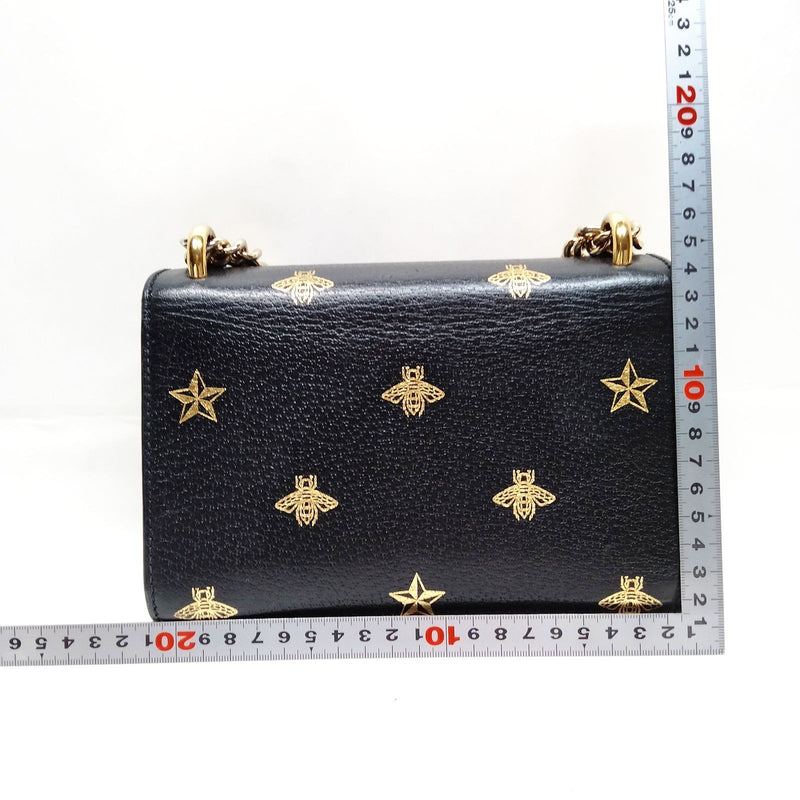 Gucci Shoulder Bag Black Leather