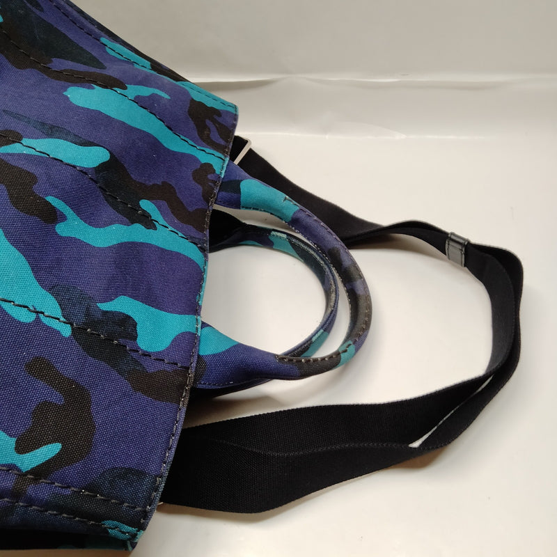 Prada Tote Bag Navy Blue Canvas