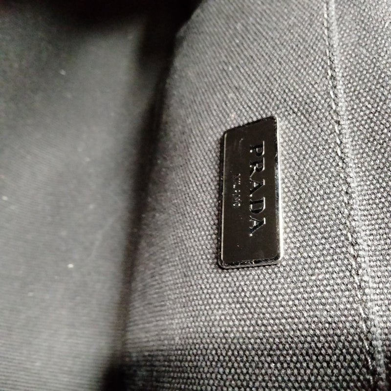 Prada Tote Bag Navy Blue Canvas