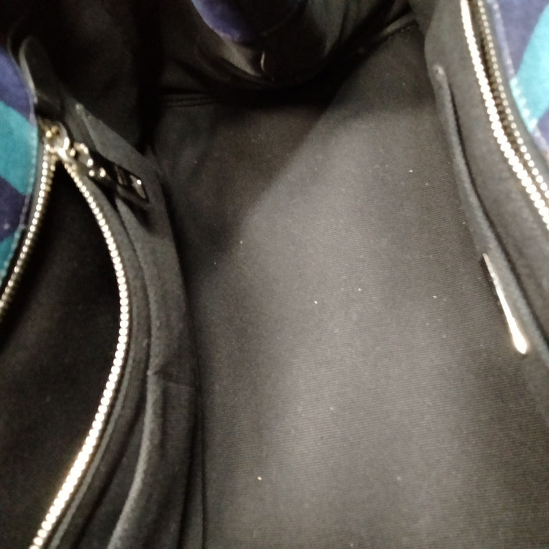 Prada Tote Bag Navy Blue Canvas