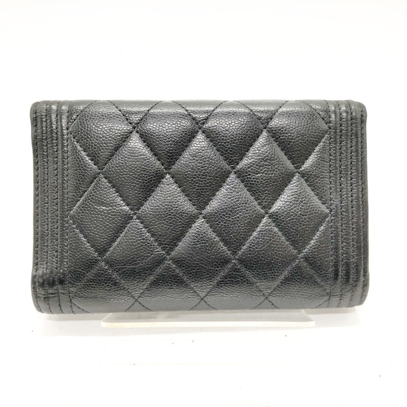 Chanel Wallet Black Caviarskin