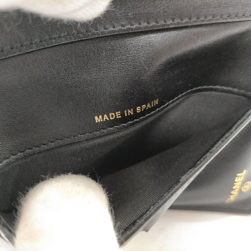 Chanel Wallet Black Caviarskin