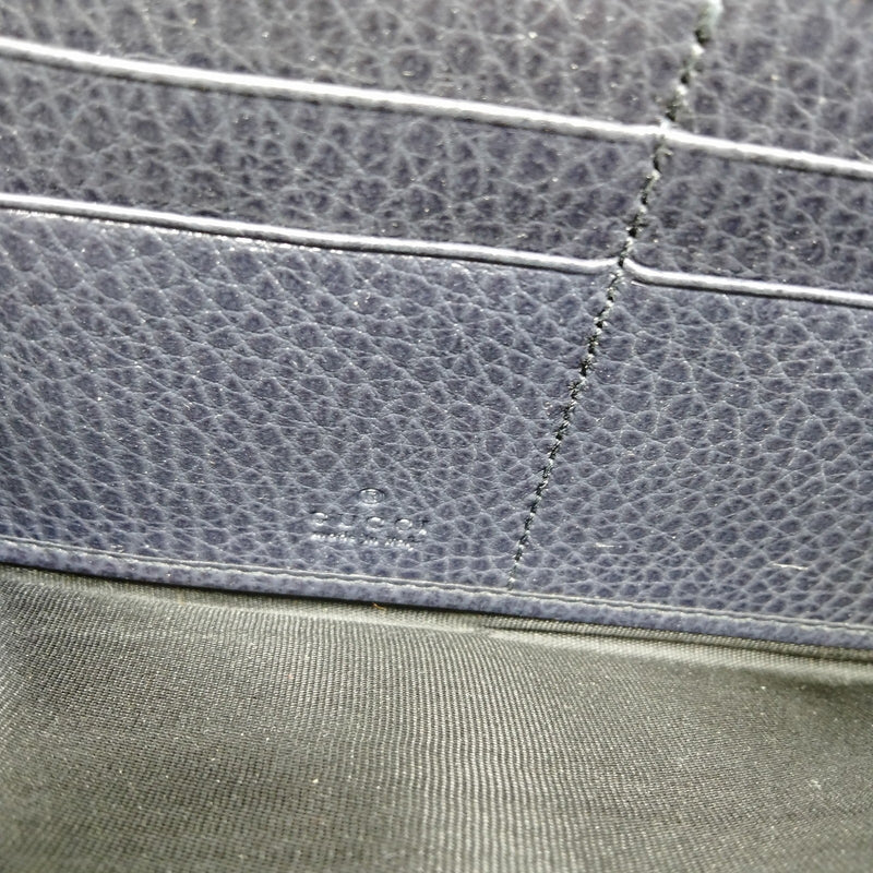 Gucci Long Wallet Black Leather