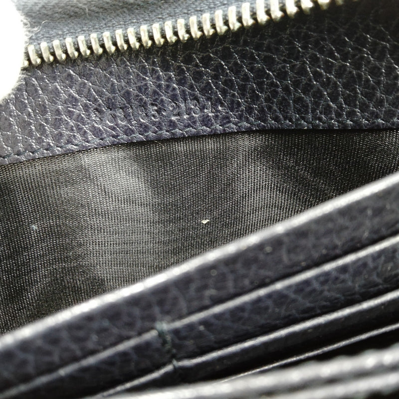 Gucci Long Wallet Black Leather