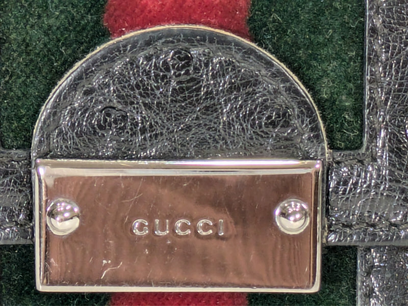 Gucci Wallet Black Leather Sherry Long
