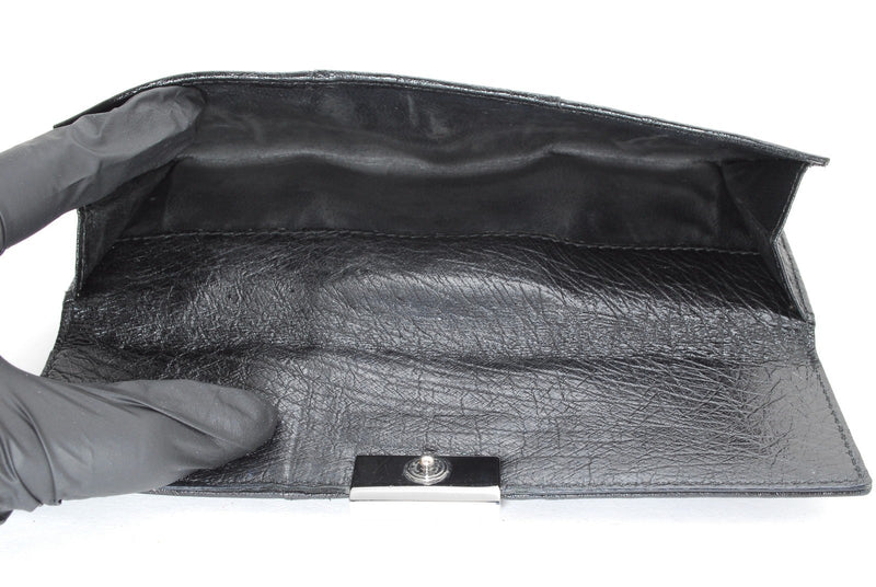 Gucci Wallet Black Leather Sherry Long