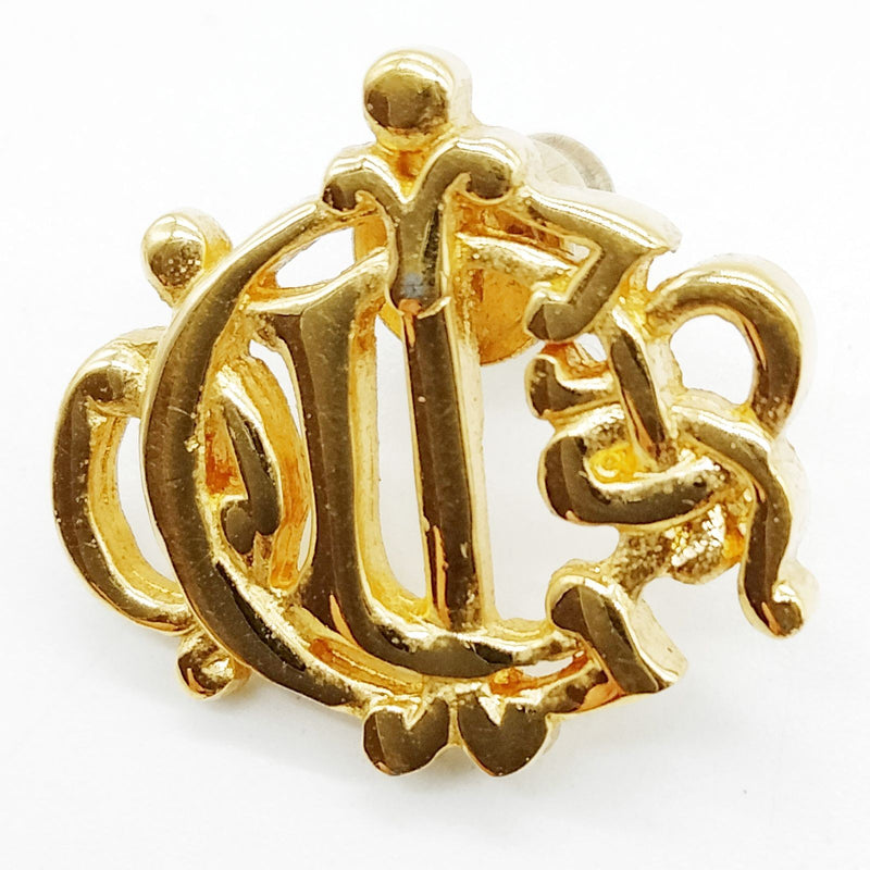 Christian Dior Pierced Earring Gold