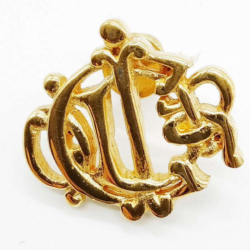 Christian Dior Pierced Earring Gold