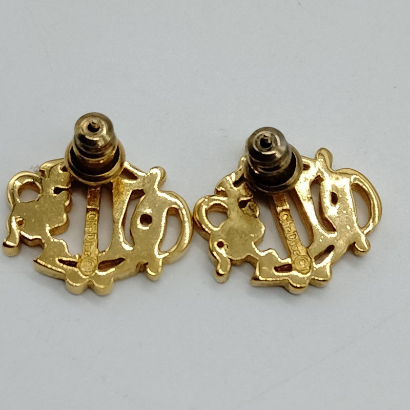Christian Dior Pierced Earring Gold