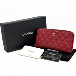Chanel Matelasse Caviar Skin Round Zippy