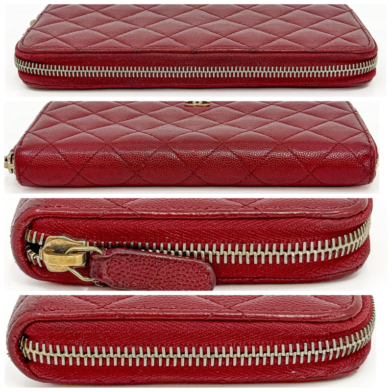 Chanel Matelasse Caviar Skin Round Zippy