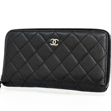Chanel Matelasse Caviar Skin Round Zippy