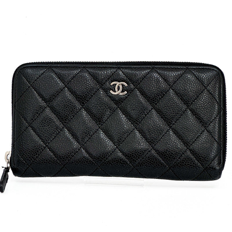 Chanel Matelasse Caviar Skin Round Zippy