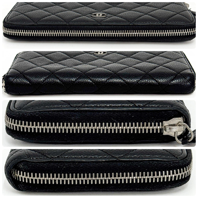 Chanel Matelasse Caviar Skin Round Zippy