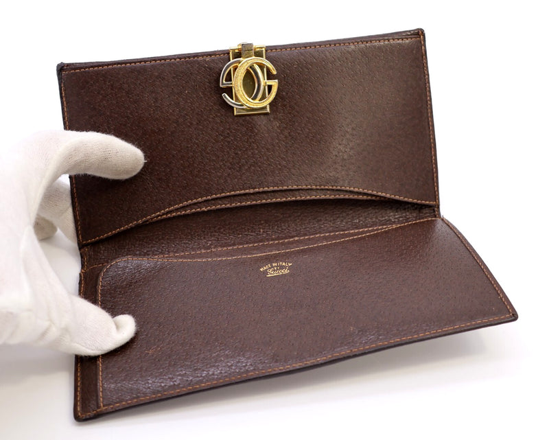 Vintage Gucci Long Wallet Sherry Gg