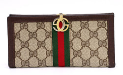 Vintage Gucci Long Wallet Sherry Gg
