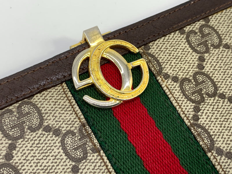 Vintage Gucci Long Wallet Sherry Gg