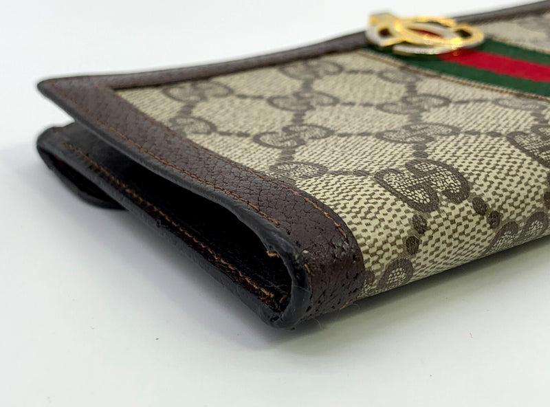 Vintage Gucci Long Wallet Sherry Gg